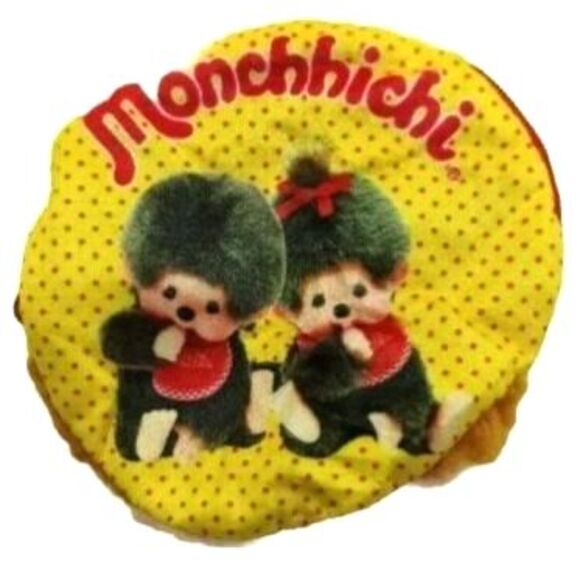 Monchhichi Round Fluffy Small Pouch - Picture 1 of 5